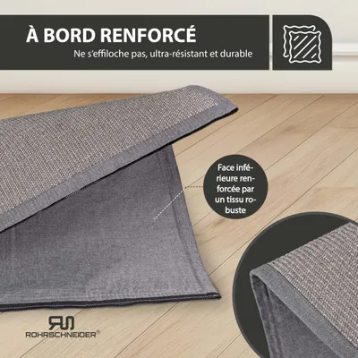Rohrschneider Tapis de rechange en sisal avec fermeture éclair Rohrschneider Tapis de rechange en sisal avec fermeture éclair