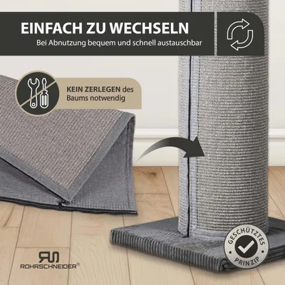 Ersatz-Sisalmatte mit Reißverschluss Ersatz-Sisalmatte mit Reißverschluss