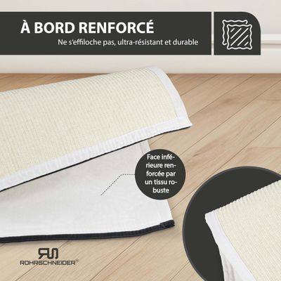Rohrschneider Tapis de rechange en sisal avec fermeture éclair