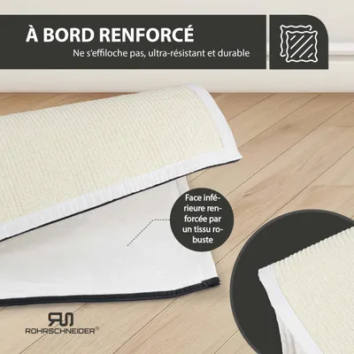 Rohrschneider Tapis de rechange en sisal avec fermeture éclair