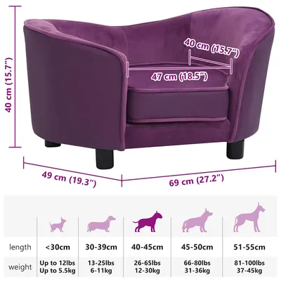 vidaXL - Canapé pour chien - Canapé vidaXL - Canapé pour chien - Canapé