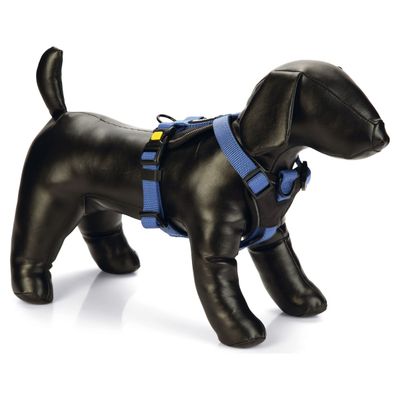 Beeztees Hunde Y-Geschirr Parinca Premium Nylon blau