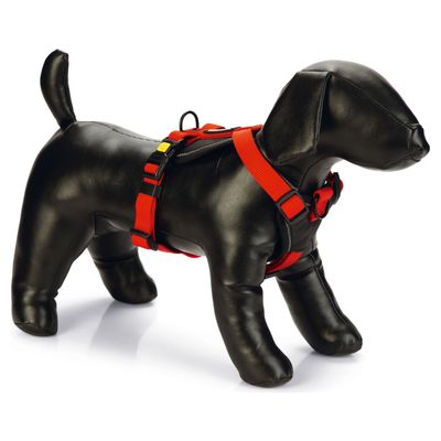 Beeztees Hunde Y-Geschirr Parinca Premiun Nylon rot