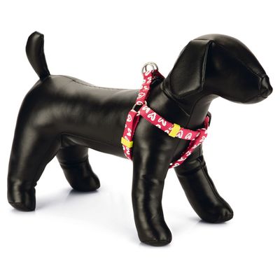 Beeztees Hundegeschirr Herz Nylon pink