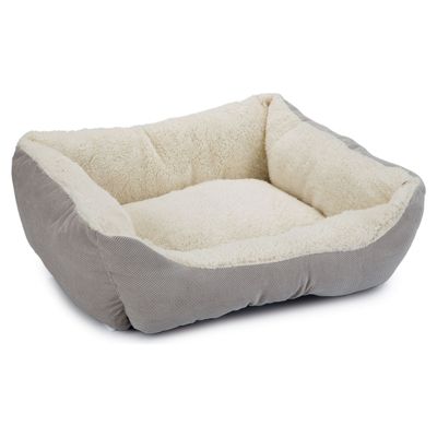 Beeztees Katzenbett Mogina Plüsch grau