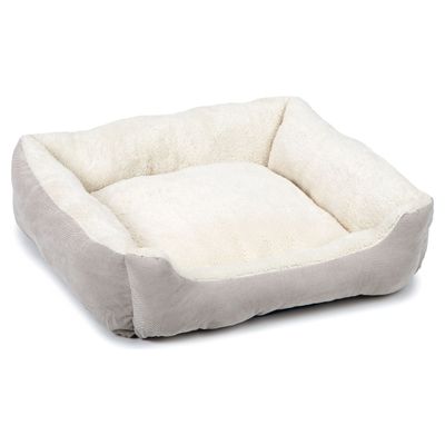 Beeztees Katzenbett Mogina Plüsch grau