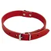 Beeztees Hundehalsband Leder rot