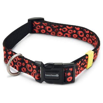 Beeztees Hundehalsband Scribbles schwarz