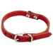 Beeztees Hundehalsband Leder rot