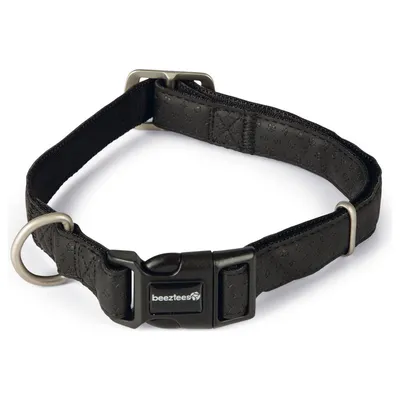 Beeztees Hundehalsband Mac Leder schwarz Beeztees Hundehalsband Mac Leder schwarz