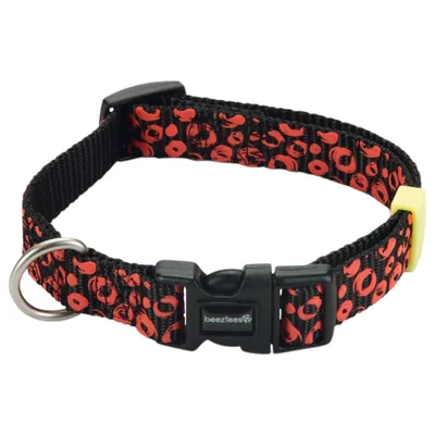 Beeztees Hundehalsband Scribbles schwarz