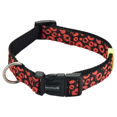 Beeztees Hundehalsband Scribbles schwarz