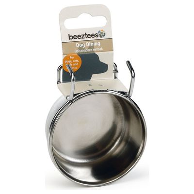 Beeztees Hundenapf Coopcup Inox mit Haken