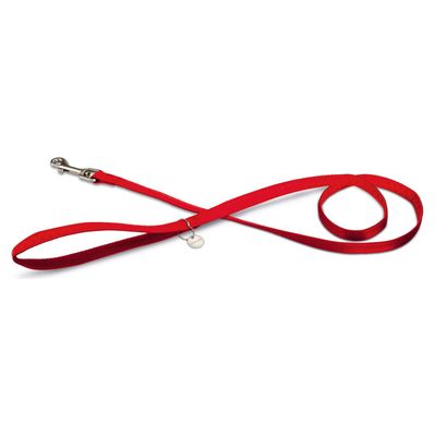 Beeztees Hundeleine Mac Leder rot