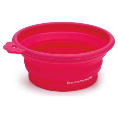Beeztees Reisenapf Silikon pink