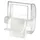 Beeztees Vogel Futter-und Wassernapf transparent/weiß - 2er Pack