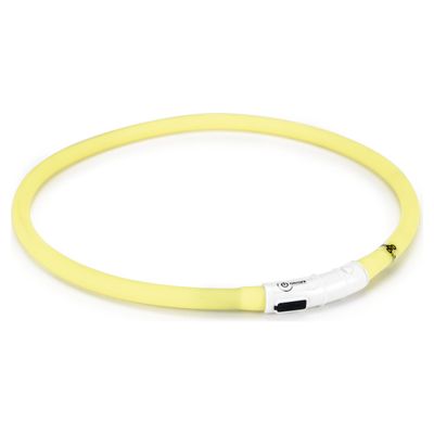 Beeztees Hundehalsband Safety Gear Dogini USB gelb
