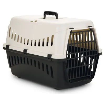 Beeztees Transportbox Gypsy creme/anthrazit für Katzen Beeztees Transportbox Gypsy creme/anthrazit für Katzen