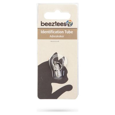 Beeztees Adresstube für Hundehalsbänder silber