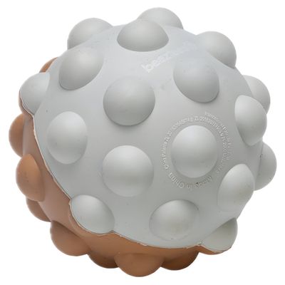 Beeztees Puppy Spielball Denise terrakotta/grau aus Gummi
