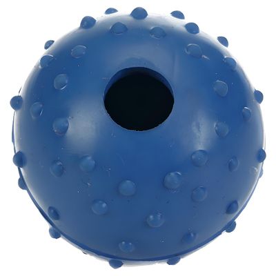 Beeztees Hundespielzeug Ball mit Glocke massiv blau