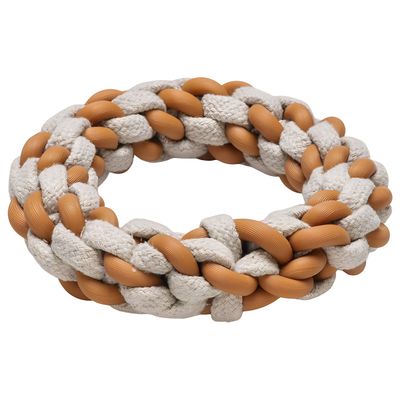 Beeztees Hundespielzeug Puppy Dental Seilring Mik aus TPR/Baumwolle