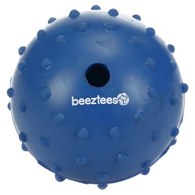 Beeztees Hundespielzeug Ball mit Glocke massiv blau