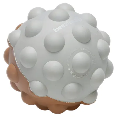 Beeztees Puppy Spielball Denise terrakotta/grau aus Gummi