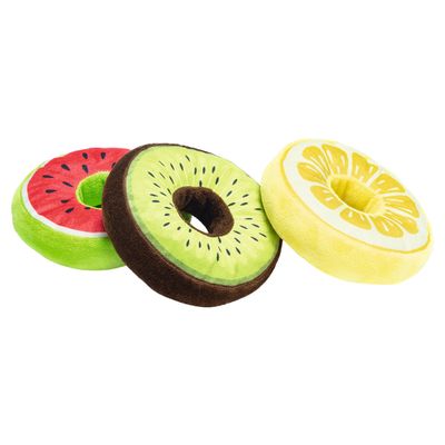 Beeztees Hundespielzeug Fruity Donuts aus Plüsch