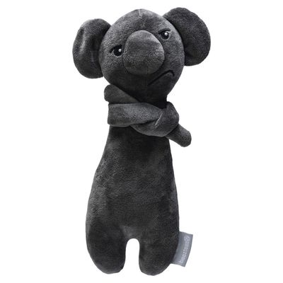 Beeztees Hundespielzeug Grumpy Koala aus Plüsch grau