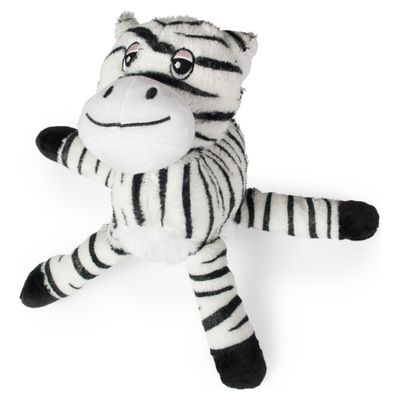 Beeztees Plüschspielzeug Safari Zappy schwarz/weiß