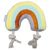 Beeztees Hundespielzeug Kuscheltier Regenbogen Joie aus Plüsch/Baumwolle