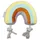 Beeztees Hundespielzeug Kuscheltier Regenbogen Joie aus Plüsch/Baumwolle