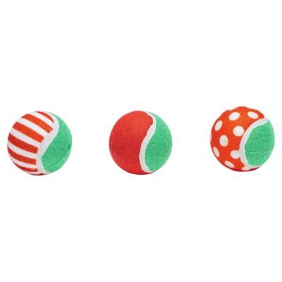 Beeztees Hundespielzeug Weihnachten Tennisbälle - 3 Stück
