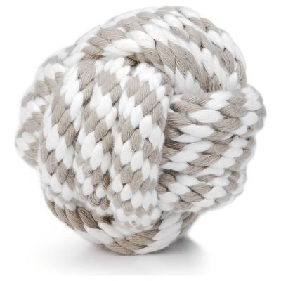 Beeztees Hundespielzeug Tauball beige/weiß