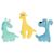 Beeztees Hundespielzeug gerippt Giraffe gelb