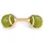 Beeztees Minus One Hundespielzeug Tennisball 2 Bälle mit Seil grün-beige Beeztees Minus One Hundespielzeug Tennisball 2 Bälle mit Seil grün-beige