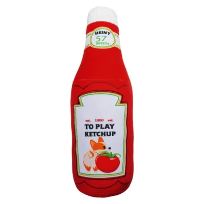 Beeztees Hundespielzeug Ketchup-Flasche rot Beeztees Hundespielzeug Ketchup-Flasche rot