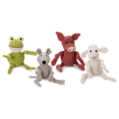 Beeztees Hundespielzeug Ribbed Maus Mausy grau