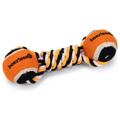 Beeztees Hundespielzeug Jef + Tennisball Baumwolle Beeztees Hundespielzeug Jef + Tennisball Baumwolle