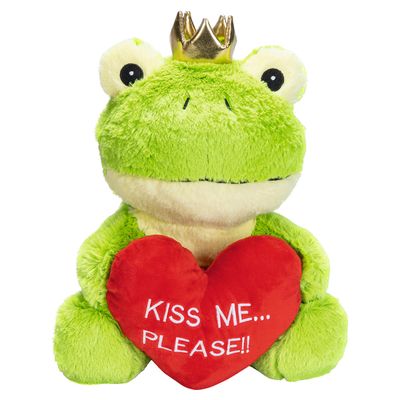 Beeztees Hundespielzeug Froschkönig aus Plüsch grün
