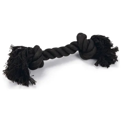 Beeztees Hundespielzeug Spieltau mit 2 Knoten schwarz Beeztees Hundespielzeug Spieltau mit 2 Knoten schwarz
