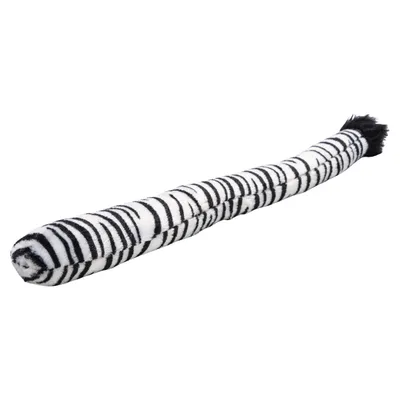 Beeztees Hundespielzeug Dschungel Zebraschwanz aus Plüsch schwarz/weiß Beeztees Hundespielzeug Dschungel Zebraschwanz aus Plüsch schwarz/weiß