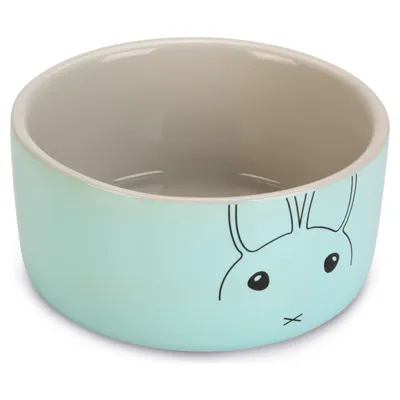 Beeztees Kaninchen-Napf Joela Keramik grau/mint Beeztees Kaninchen-Napf Joela Keramik grau/mint
