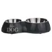 Beeztees Hunde Doppelnapf Best Dog grau