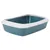 Nobby Katzentoilette mit Rand Iriz grau-blau Nobby Katzentoilette mit Rand Iriz grau-blau