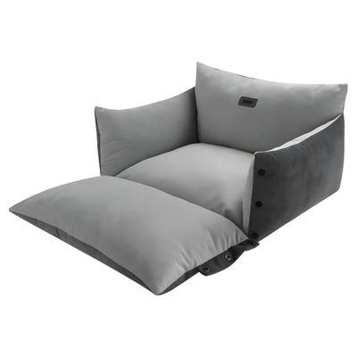 Nobby 2 in 1 Komfortbett und -matte Alin grau für Hunde