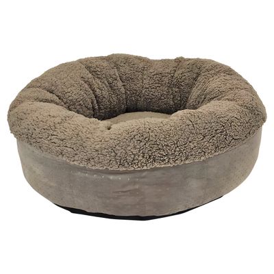 Nobby Hunde Komfortbett Donut Teddy taupe