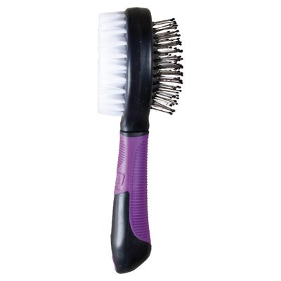 Karlie Professional Borsten- und Stiftbürste 2 in 1 lila-schwarz