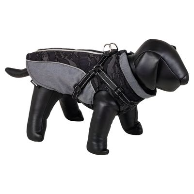 Nobby Hundemantel Reku 2 in 1 grau/schwarz